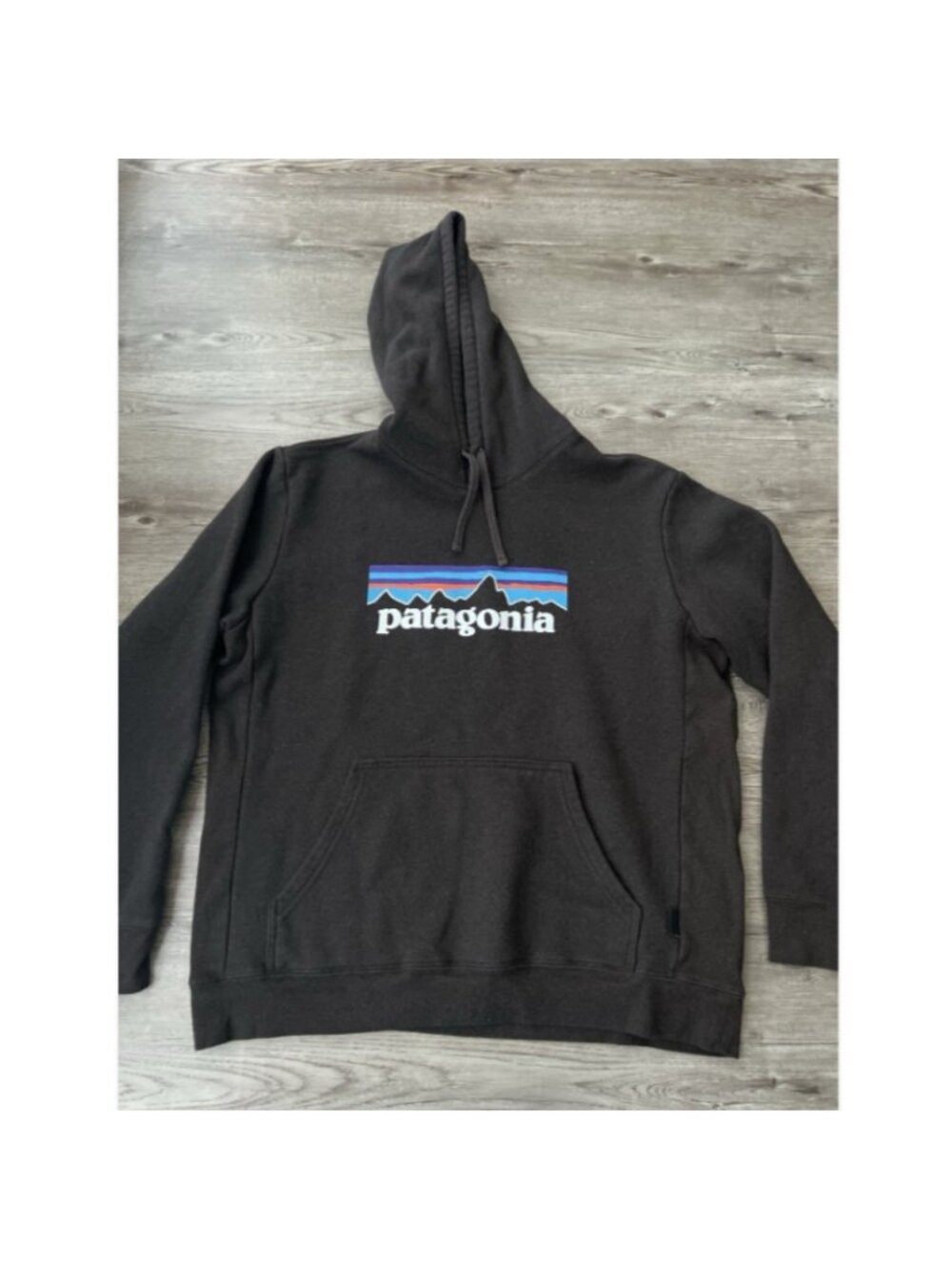 Patagonia P6 Logo Uprisal Hoody Brown Fleece‎ Pullover Mens Large